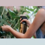 Atomizador de vidrio ámbar, uso rudo