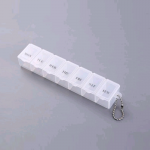 Capsulero semanal rectangular