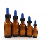 Frascos de vidrio ámbar con gotero