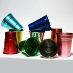 Vaso Fiesta de Aluminio Anodizado, 550ml, 500pzas