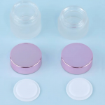 Tarros de vidrio con tapa rosa - Image 2