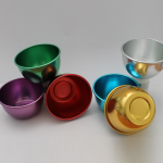 Tazón de Aluminio Anodizado, 6 pzas en colores