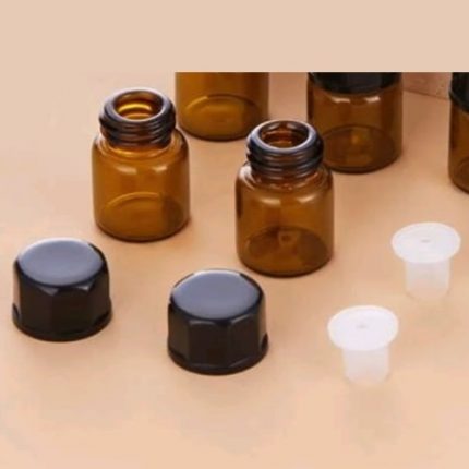 Vial 1ml de vidrio ámbar, gotero inverso (inserto)