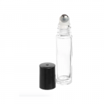 Roll-on 10ml vidrio transparente con bolita acero